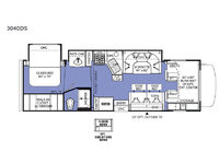 Sunseeker 3040DS Ford Floorplan Image