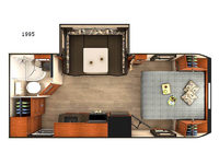 Lance Travel Trailers 1995 Floorplan Image