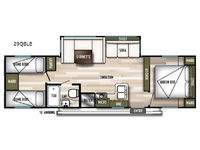 Wildwood 29QBLE Floorplan Image