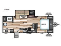 Wildwood Heritage Glen Hyper-Lyte 22RBHL Floorplan