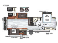 Rockwood Signature Ultra Lite 8332BS Floorplan