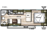 Wildwood X-Lite 241QBXL Floorplan Image