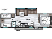 Wildwood X-Lite 282QBXL Floorplan