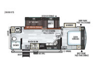 Rockwood Ultra Lite 2606WS Floorplan