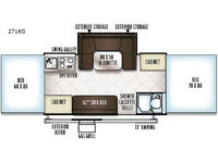 Rockwood Premier 2716G Floorplan Image