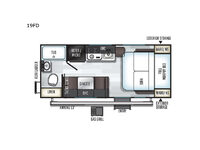 Rockwood GEO Pro 19FD Floorplan Image