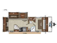 Jay Feather 27RL Floorplan Image