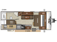 Jay Flight SLX 8 224BH Floorplan Image