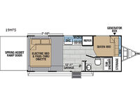 XLR Hyper Lite 19HFS Floorplan Image