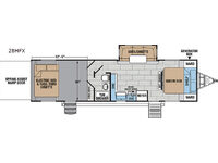 XLR Hyper Lite 28HFX Floorplan