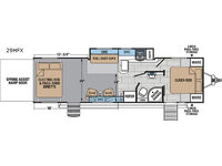 XLR Hyper Lite 29HFX Floorplan Image