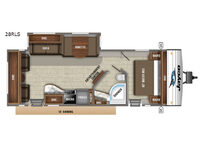 Jay Flight 28RLS Floorplan