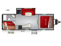 Radiance Ultra Lite 25BH Floorplan