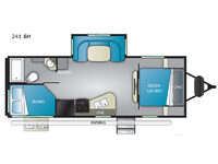 Sundance Ultra Lite 241 BH Floorplan Image