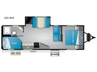 Sundance Ultra Lite 265 BHS Floorplan