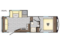 Cruiser Aire CR24RL Floorplan