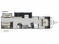 Kodiak Ultra-Lite 332BHSL Floorplan