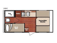 Kingsport Super Lite 16BHC Floorplan