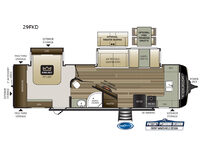 Used 2020 Keystone RV Cougar Half-Ton 29FKD image