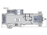 Apex Ultra-Lite 293RLDS Floorplan