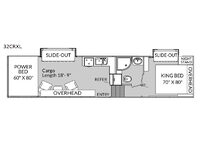 Genesis Supreme 32 CRXL Floorplan Image