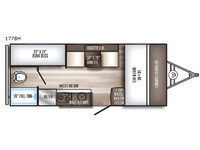 PaloMini 177BH Floorplan Image