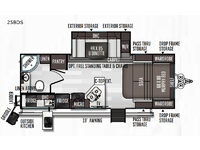 Flagstaff Micro Lite 25BDS Floorplan Image