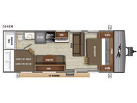 Jay Flight SLX 8 264BH Floorplan Image