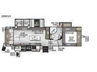 Rockwood Ultra Lite 2888WS Floorplan Image