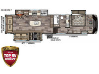 Durango D333RLT Floorplan Image