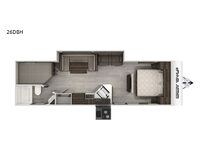 Cherokee Grey Wolf 26DBH Floorplan Image