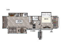 Cedar Creek Silverback 33IK Floorplan Image
