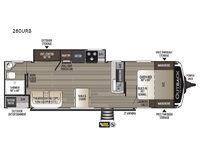 Outback Ultra Lite 280URB Floorplan Image