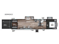 Cherokee Wolf Pack 305PACK22 Floorplan