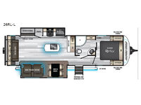 Cherokee Alpha Wolf 26RL-L Floorplan