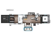 Cherokee Wolf Pack 325PACK13 Floorplan