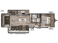 Vibe 28RL Floorplan Image