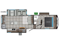 Cruiser Aire CR28RD Floorplan Image
