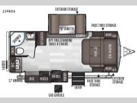 Flagstaff Super Lite 23FBDS Floorplan