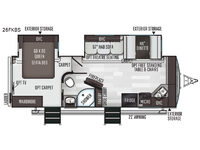 Flagstaff Super Lite 26FKBS Floorplan Image