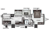 Flagstaff Super Lite 29BHS Floorplan Image