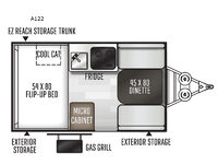 Rockwood Hard Side Series A122 Floorplan