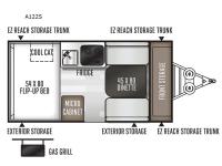 Rockwood Hard Side Series A122S Floorplan