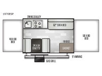 Rockwood Extreme Sports 1970ESP Floorplan Image