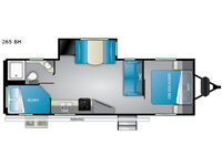 Sundance Ultra Lite 265 BH Floorplan