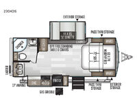 Rockwood Ultra Lite 2304DS Floorplan