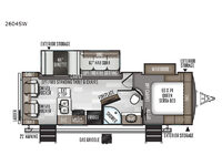 Rockwood Ultra Lite 2604SW Floorplan