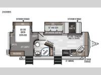 Rockwood Signature Ultra Lite 2608BS Floorplan