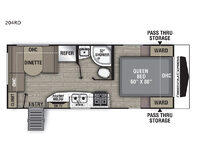 Freedom Express Ultra Lite 204RD Floorplan Image