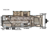 Stratus Ultra-Lite SR281VBH Floorplan Image